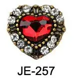 JE257 3D украшение для ногтей Металл/Стекло Стразы для ногтей японский сплав Блестящий металлический стикер для ногтей 10 шт./лот украшения для ногтей - Цвет: JE257