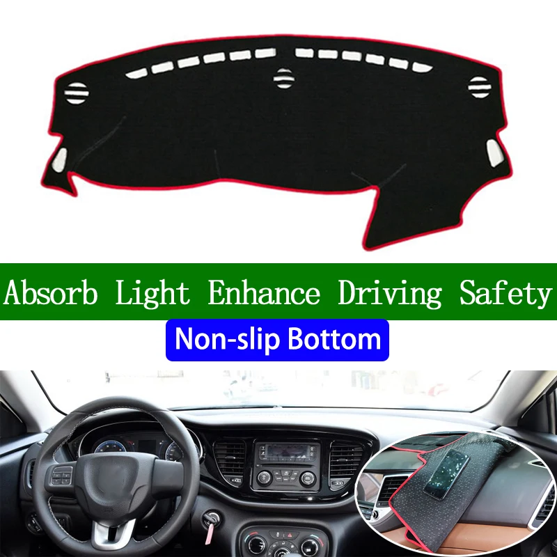 Для FIAT Viaggio Ottimo 2012 2013 2014-2017 нескользящая Нижняя крышка приборной панели