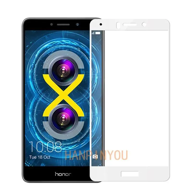 Для Huawei Honor 6X / Mate 9 Lite GR5 2017 9H твердость 2.5D полное покрытие Закаленное стекло пленка