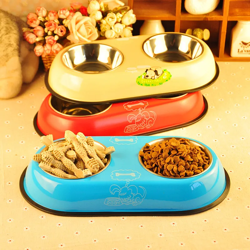 Новая модная противоскользящая миска для собак из нержавеющей стали|dog bowl|dog feeder