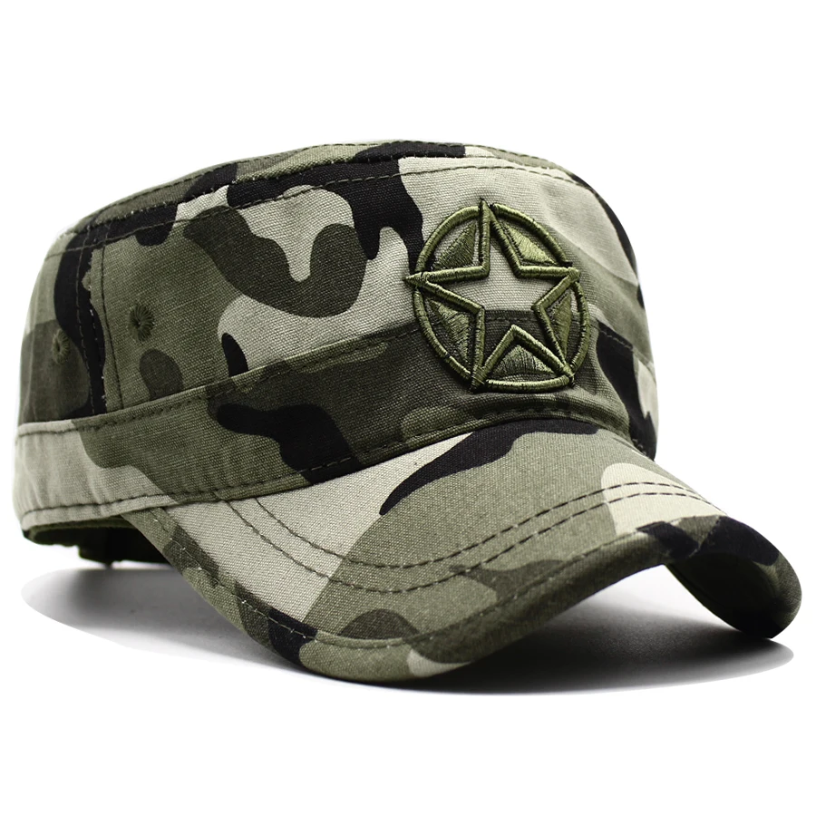 LIBERWOOD Air Force Corp армия Flat Top hat мужские кепки s Star классический США армейские камуфляж