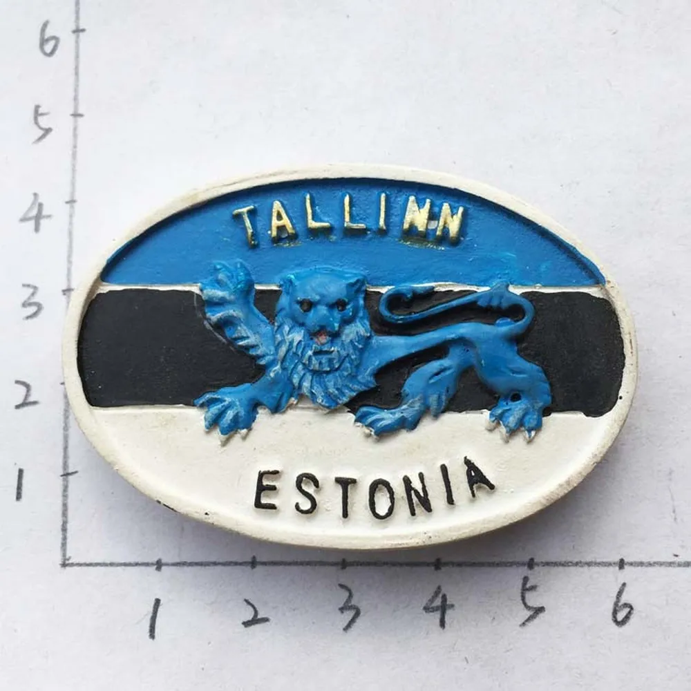 

BABELEMI Resin Creative Estonia Tallinn 3D Refrigerator Fridge Magnet Tourism Souvenir Gift