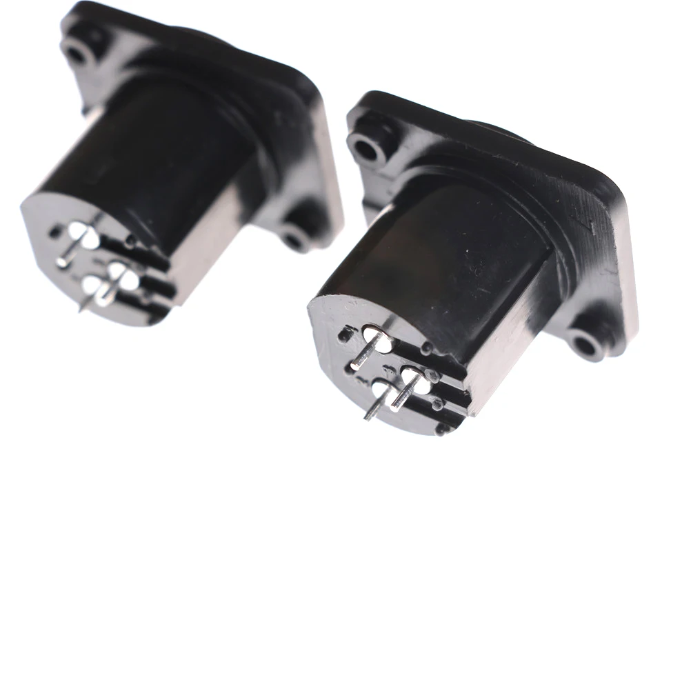 2 шт. XLR гнездо 3 штырька Панельное Крепление Шасси квадратной формы