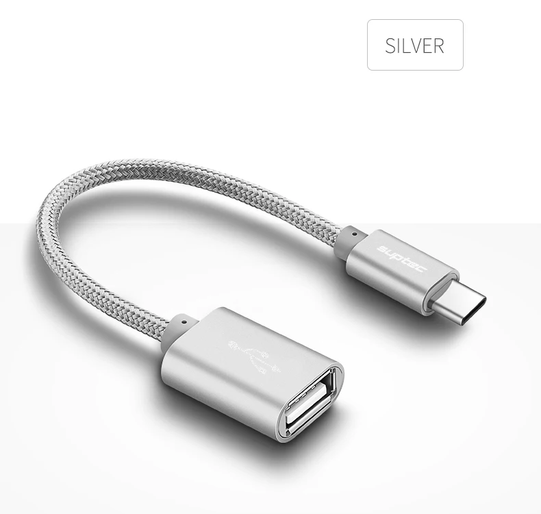 EECPT USB OTG type C к USB адаптер OTG Быстрая зарядка type-C зарядное устройство кабель для передачи данных конвертер для Macbook samsung Xiaomi huawei LG - Цвет: Silver