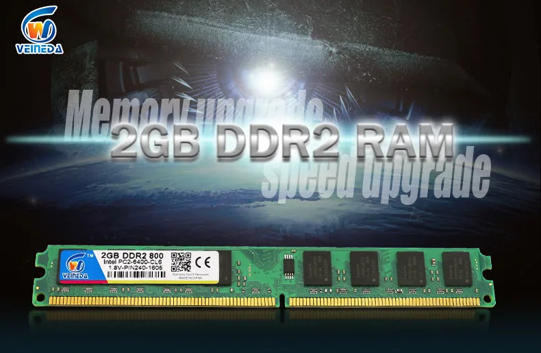 Ddr2 800 2 Гб оперативной памяти 667 работы intel и amd mobo совместимы с ddr2 ram pc6400 dimm 533 МГц