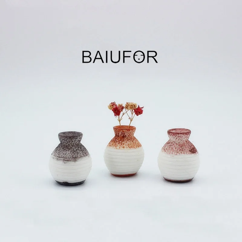 BAIUFOR супер мини ваза миниатюрная пластиковая модель Ремесла Декор для кукольного