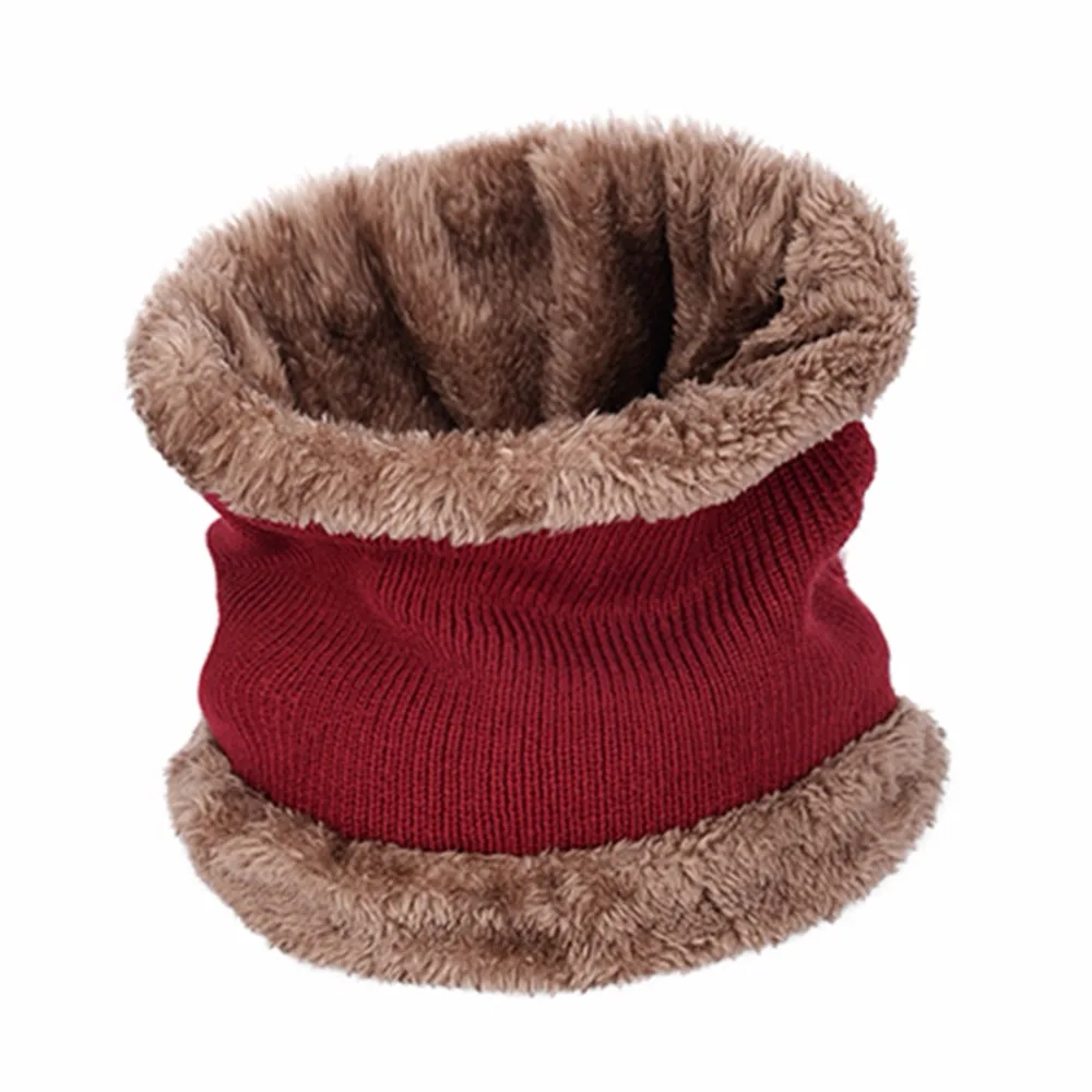 SYi Qarce, комплект из 2 предметов, детская теплая зимняя Толстая вязаная шапка с шарфом, Skullies Beanies, для мальчиков и девочек 6-12 лет