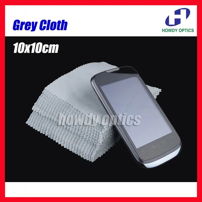 

175gsm 10x10cm Grey Sunglass Eyeglass Lens Phone MP4 MP5 Small Size Microfiber cleaning cloth