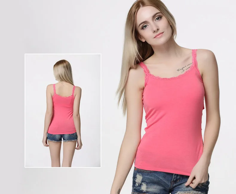 Модный новый летний кружевной жилет на бретельках Ms Modal без проводов цельный с