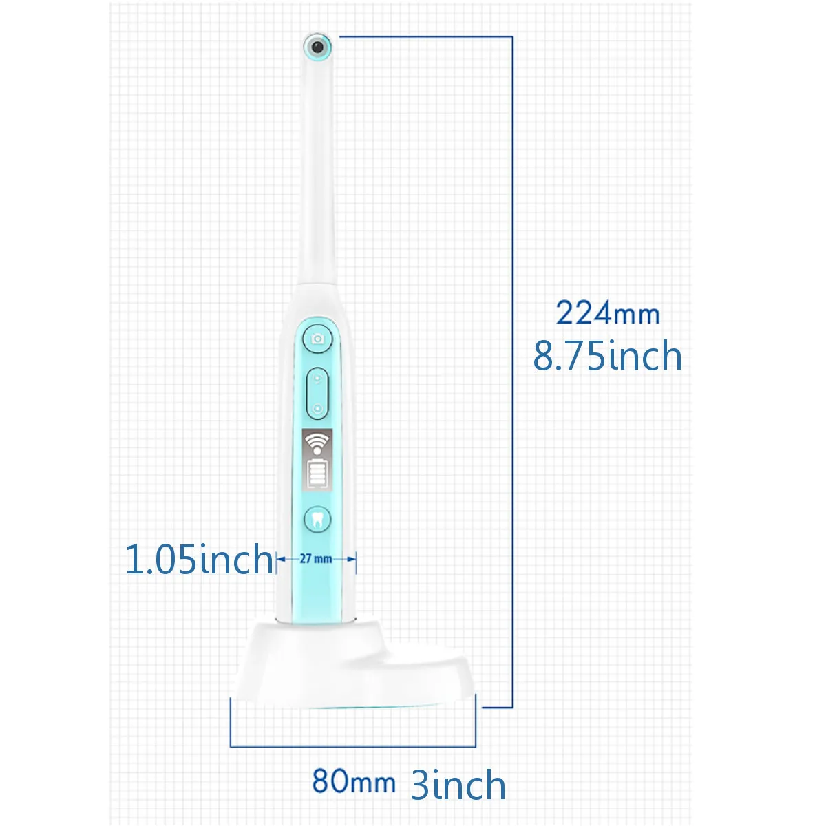 

WiFi Wireless Dental Camera HD Intraoral Endoscope With 8 Led lights Inspection for Dentist Oral Real-time Video Dental Tools