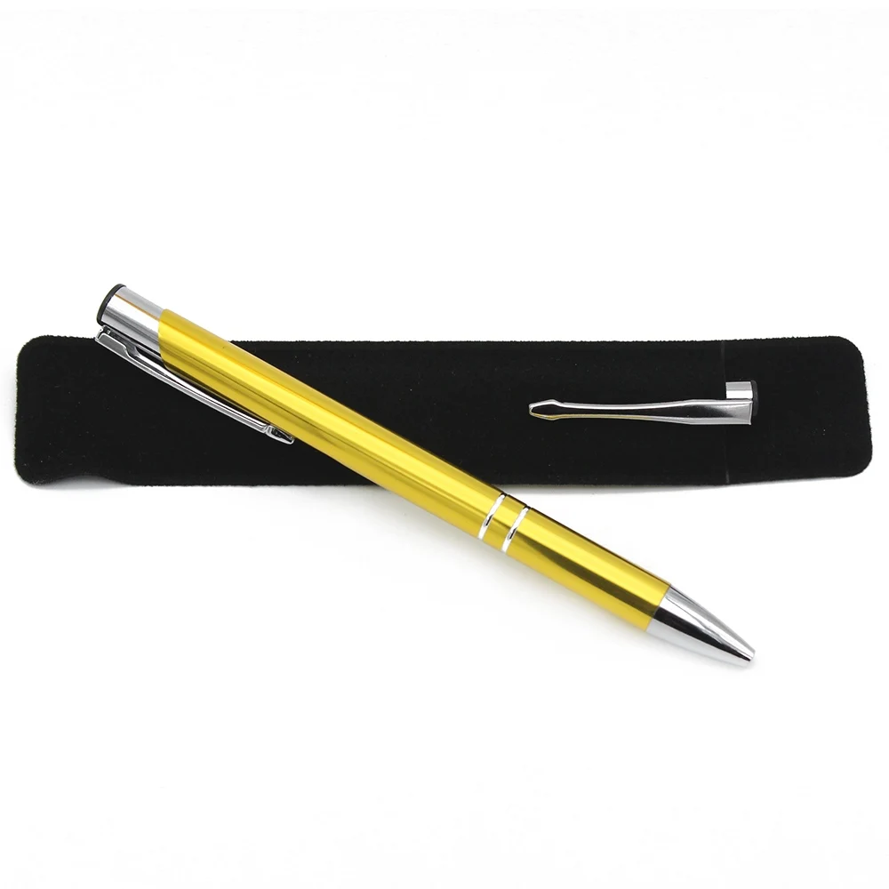 Light Gold with Bag 20 штук, металлические шариковые ручки с гравировкой, персонализированные свадебные сувениры, подарок на день рождения, Крещение, вечерние, Рождественский подарок на заказ - Цвет: Light Gold with Bag