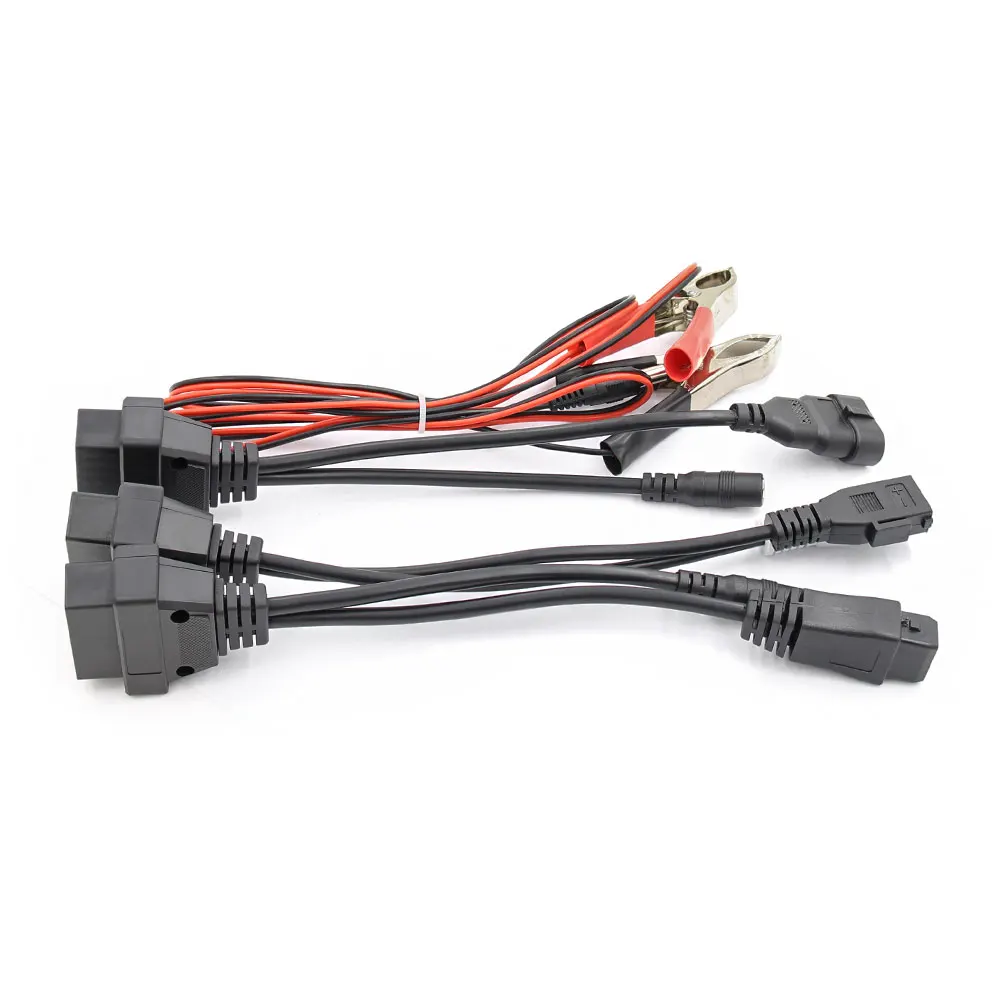 Полный комплект 8 удлинительных кабелей для автомобиля OBD OBD2 диагностический