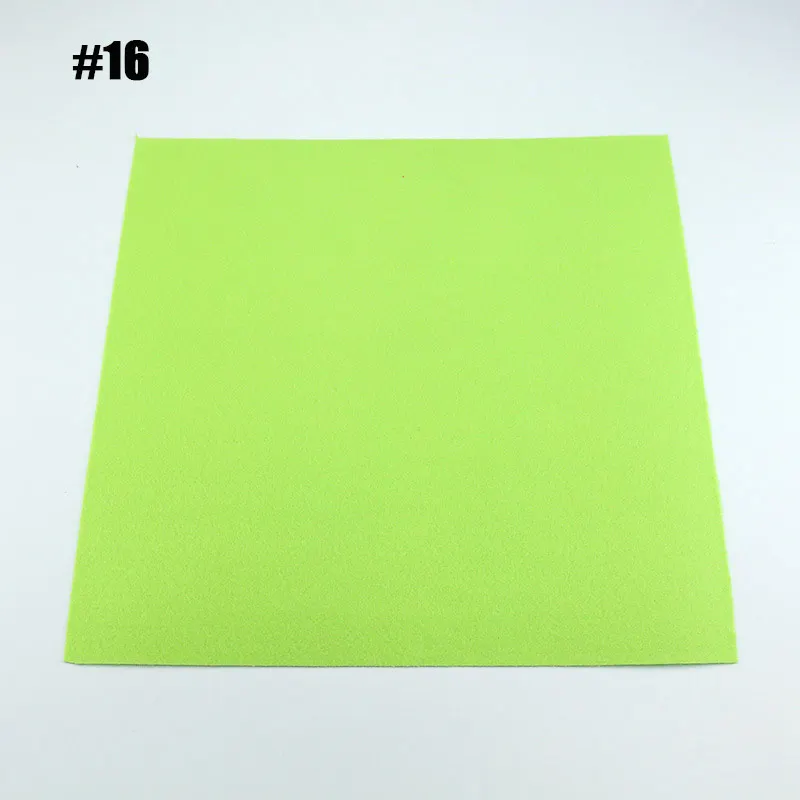 1 Sheet 30X30 см фетровая ткань 40 цветов на выбор Нетканая рукоделие DIY шитье ручная работа 1 мм Think Feltro Colth 1 лист/упаковка - Цвет: 1 Sheet