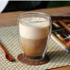 Термостойкая стеклянная чашка с двойными стенками, набор для чая, пива, кофе, кружка ручной работы, креативная прозрачная посуда для напитков