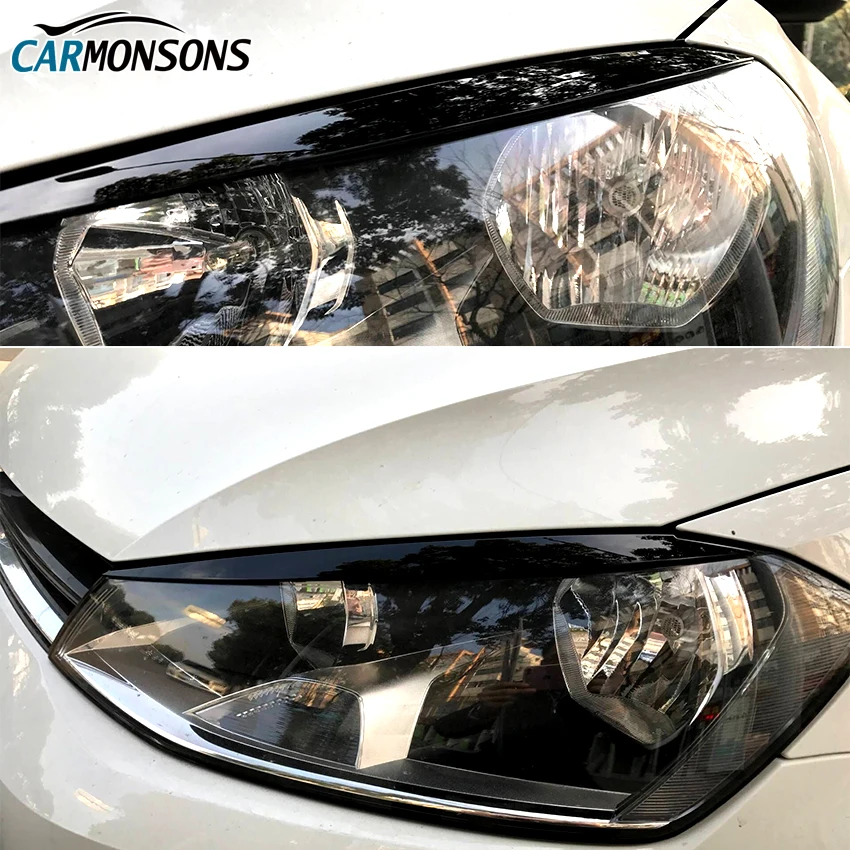 Фары Carmonsons для бровей век отделки наклейки Volkswagen VW Golf 7 MK7 GTI R Rline аксессуары