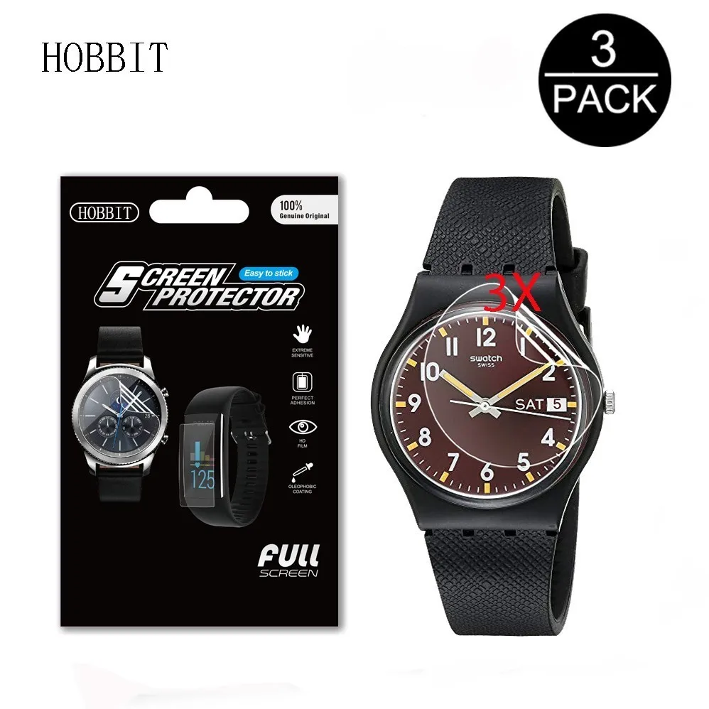 3 упаковки для Swatch унисекс GB753 GN237 YCB4019AG GN718 Защитная пленка для часов против царапин Smartwatch lcd Взрывозащищенная пленка