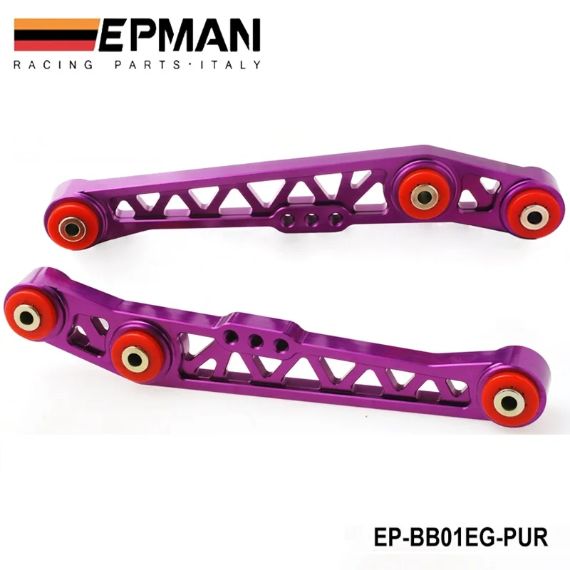 Фиолетовый LCA нижний рычаг управления для 88-95 HONDA CIVIC EG EF DEL SOL HU-BB01EG - Цвет: Фиолетовый
