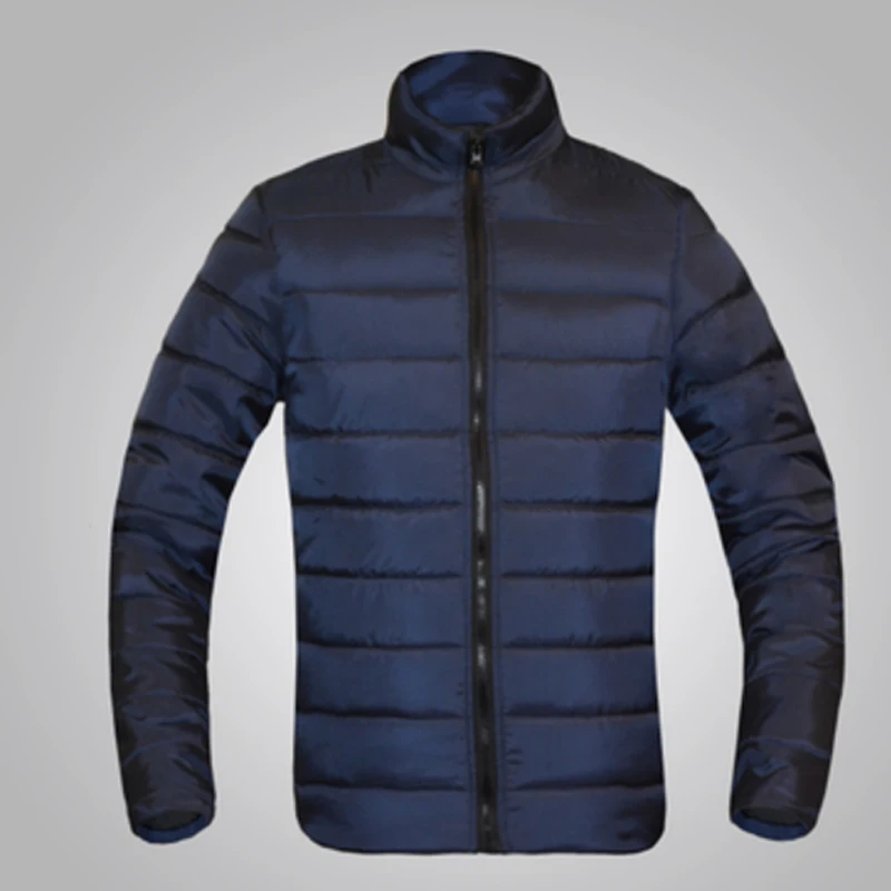 Зимняя мужская куртка 2018 новая брендовая Повседневная однотонная Теплая и