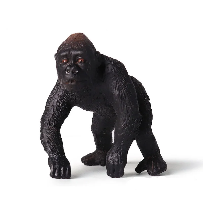 Фигурки Gorilla миниатюрная модель животного пластиковые украшения для гостиной