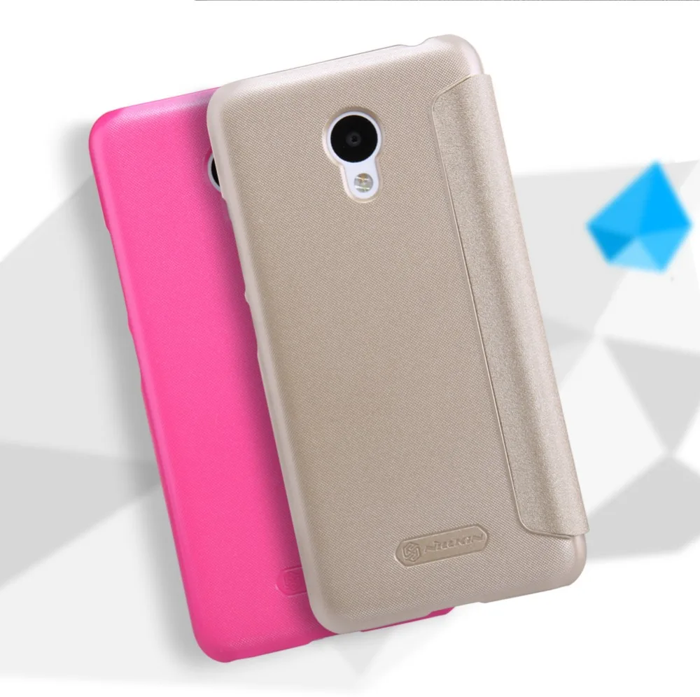 Чехол для Meizu M3 mini note оригинальный блестящий кожаный чехол NILLKIN книжка + розничная