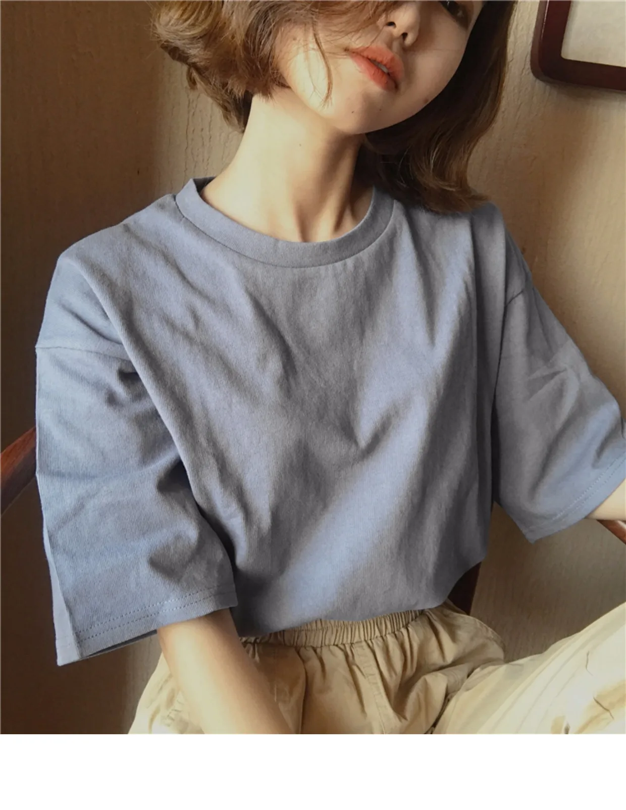 YouGeMan Harajuku одежда весна лето женская футболка Топ корейский Ulzzang винтажная Однотонная футболка с коротким рукавом женская футболка