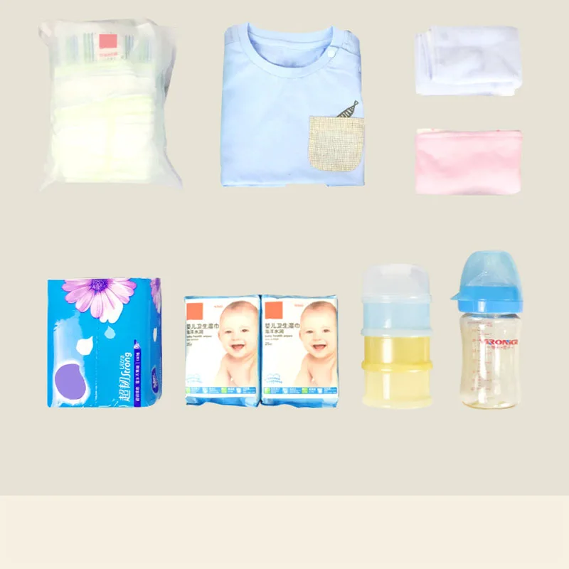 Diaper Bag For Baby Stuff Nappy Bag Stroller Organizer Baby Bag Mom Travel Hanging Carriage Pram Buggy Cart Two Bottle Bag