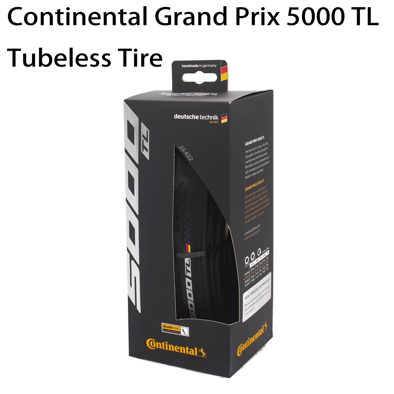 

Шины для камеры Continental Grand Prix 5000 Tl 700c, одиночные/700x25c