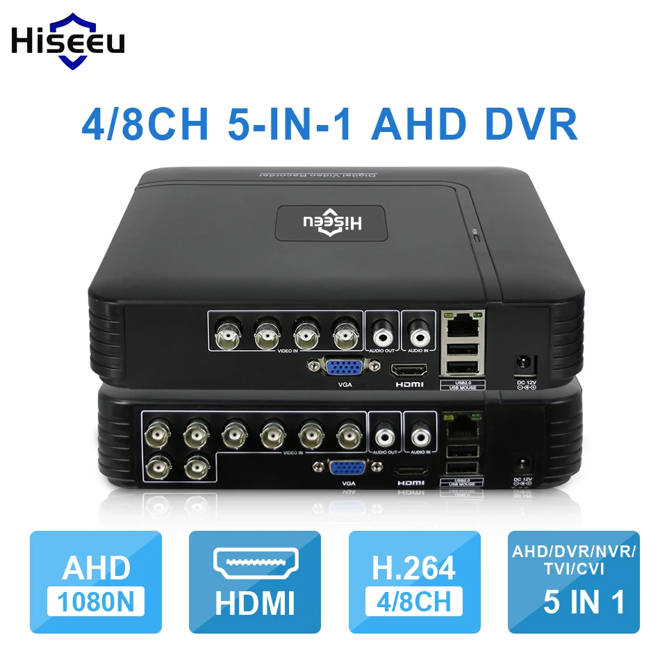Hiseeu AHD аналоговая инфракрасная камера видеонаблюдения высокой четкости 720P 1080P AHD CCTV камера безопасности наружная цилиндрическая камера s