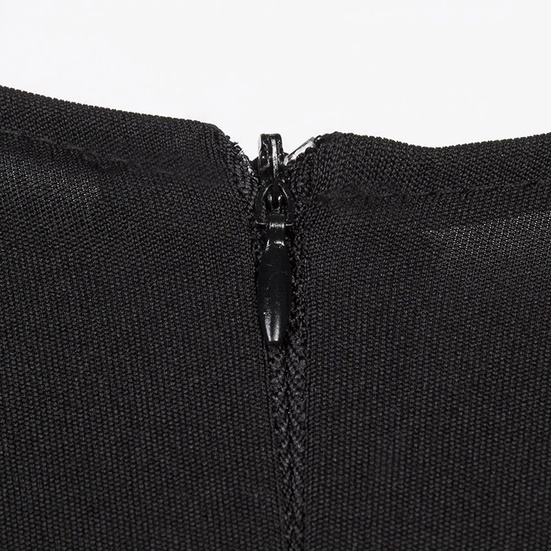 Женские пикантные платье 2018 весна сплошной черный v-образным вырезом Тонкий