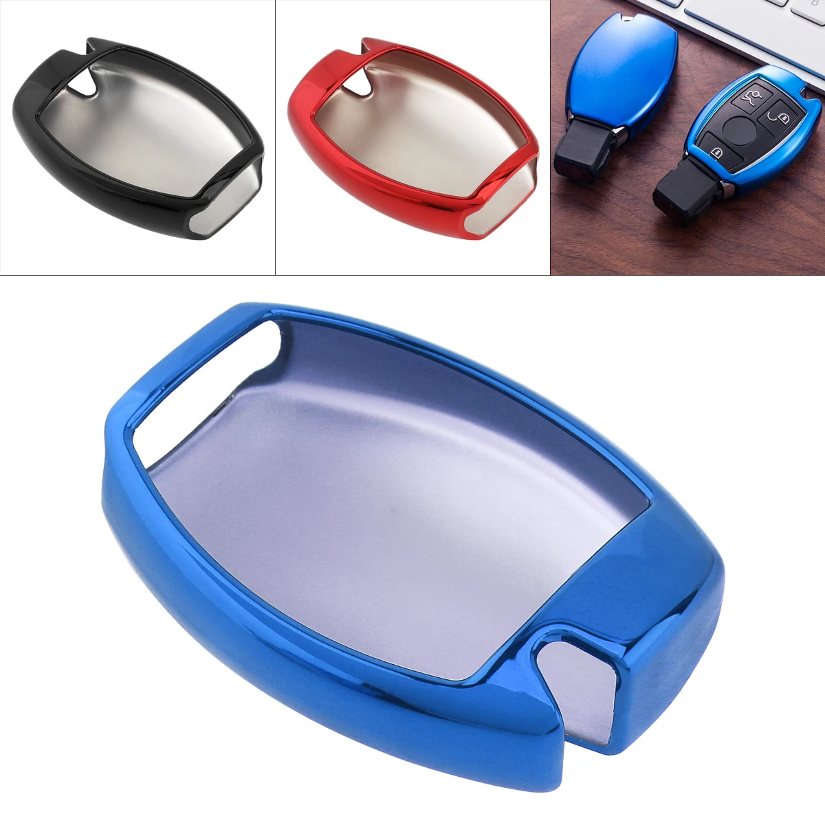 Чехол для автомобильного ключа из ТПУ с прямой пластиной 3 цвета защитный чехол