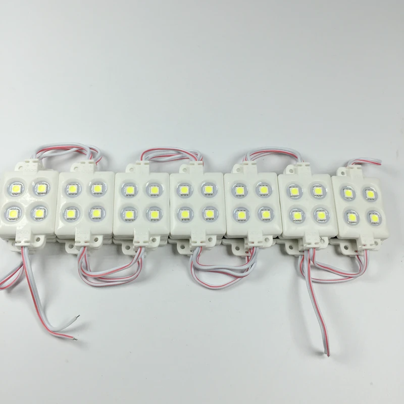 20 шт./лот светодиодный модуль 5050 smd 4 Led 12V 0 96 W водонепроницаемый IP66 для знака и