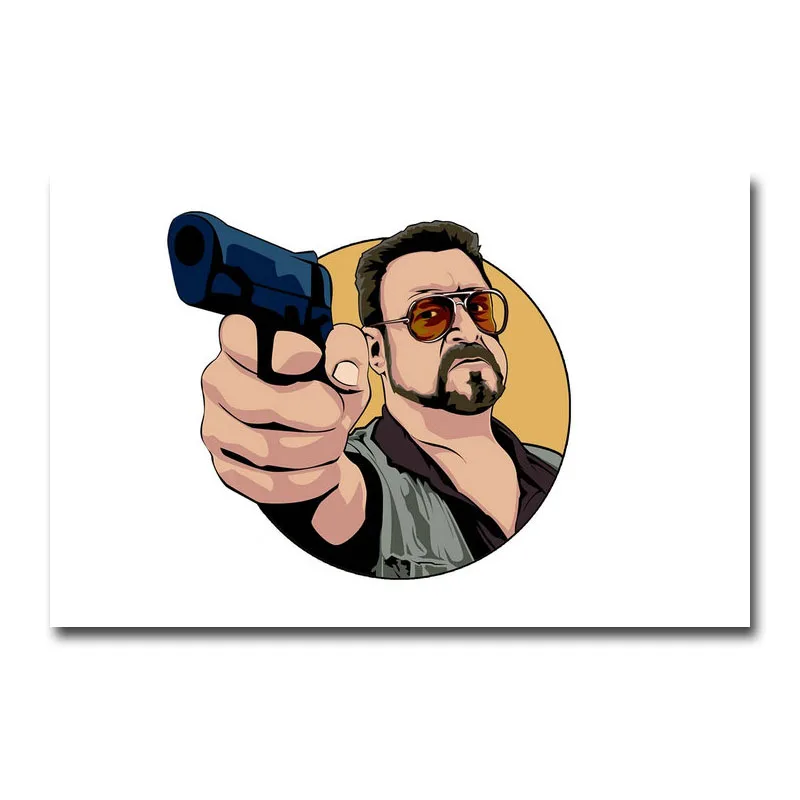 ИСКУССТВО ШЕЛК или холст печать большой Lebowski горячий фильм плакат 13x20 дюймов для украшения комнаты-004 - Цвет: Picture 1