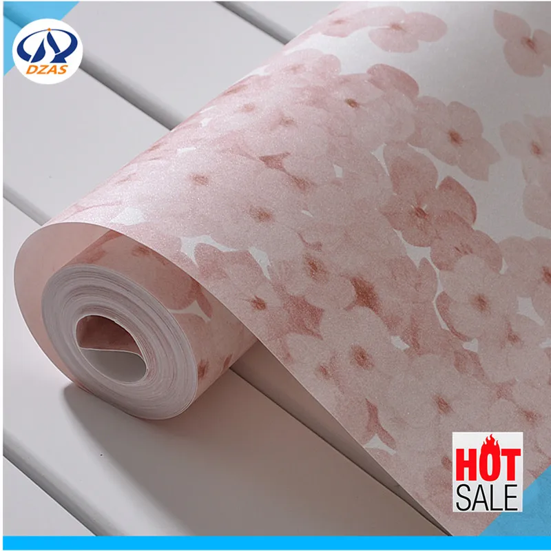 

Romantic Cherry wallpaper bedroom pastoral wallpaper pink green children room DZAS-LQ Wallpaper