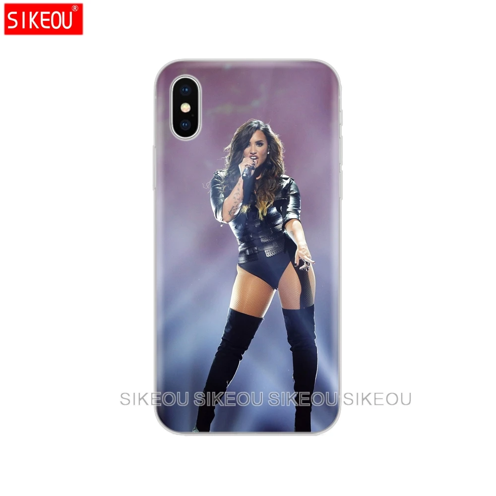 Силиконовый чехол для телефона Iphone 6X8 7 6s 5 5s SE 2020 Plus 10 XR XS MAX 11 pro Case Singer Demi Lovato |