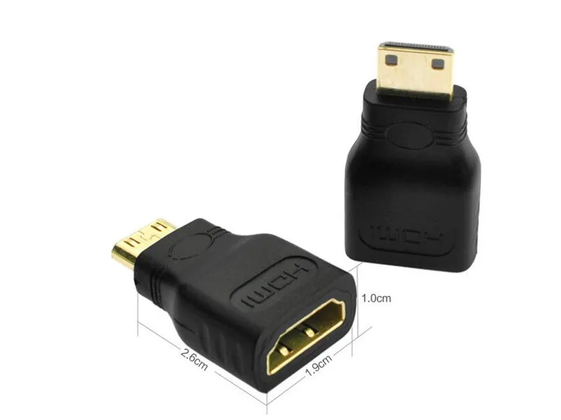 200 шт. мини HDMI в HD Золотой удлинитель-адаптер с конвертером разъем для Vedio TV Xbox 360 HDTV