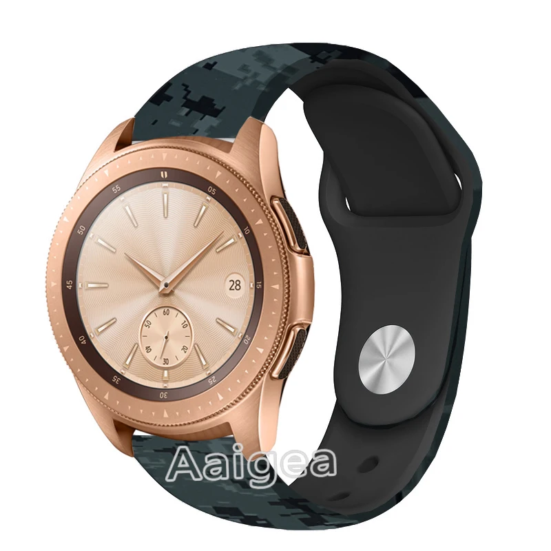 Camouflage digital Модный силиконовый ремешок для часов, ремешок для samsung Galaxy Watch, 42 мм, сменный мужской спортивный Камуфляжный ремешок на запястье, мужской женский браслет - Цвет ремешка: Camouflage digital