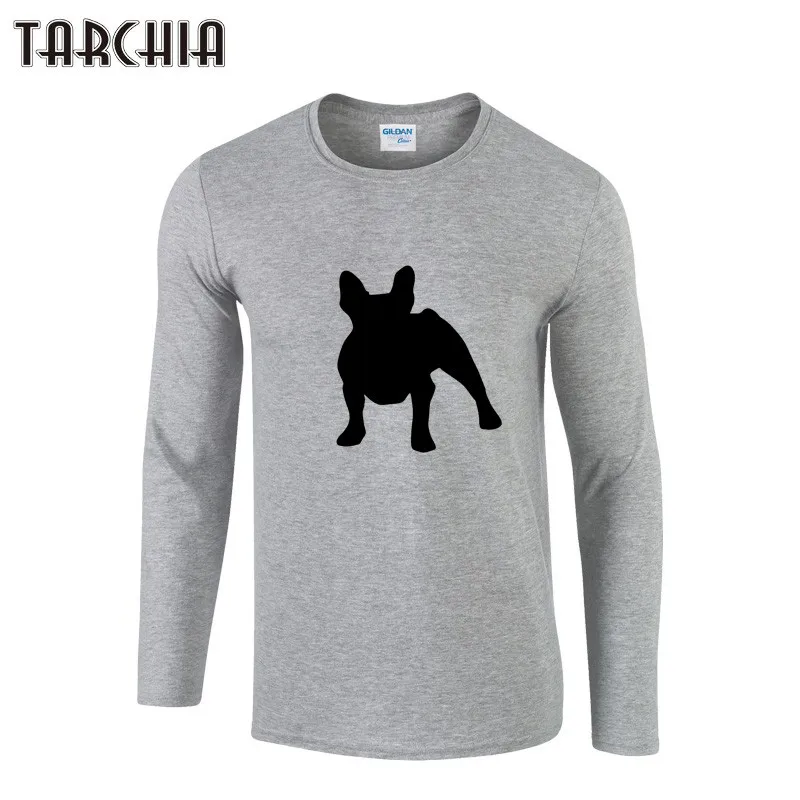 

TARCHIA Men T Shirts Fashion 2021 New Fashion Fitness Long Sleeve Tshirts Dog Printed HommeTops&Tees Camisetas Hombre Hip Hop