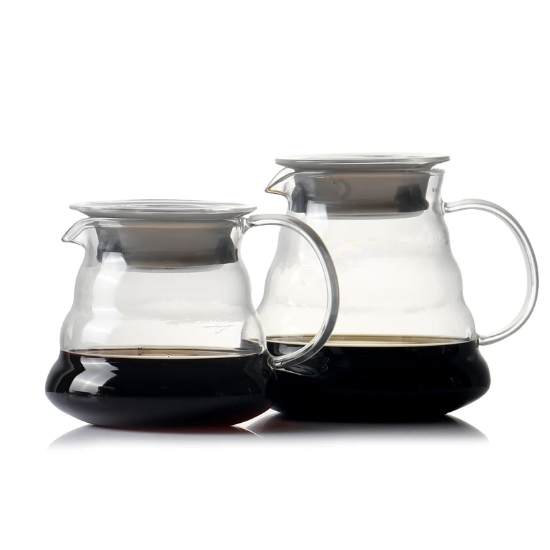 Термостойкая Кофеварка Pour over из боросиликатного стекла Перколятор для кофе