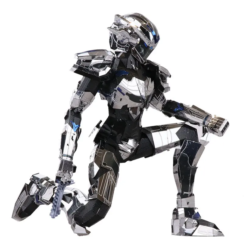 MU 3D металлический нано пазл Nano Core Bader Knights Amor набор моделей DIY лазерная резка