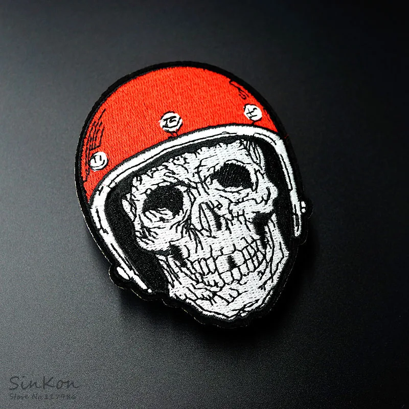 Вышитая аппликация с черепом (Размер: 7 0x9 2 см)|iron on patch embroidered|iron patchesiron |