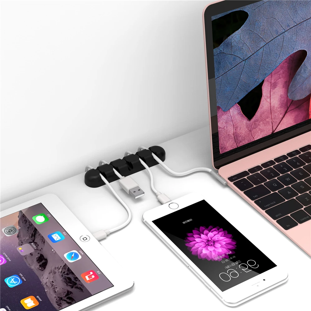 ORICO Кабельный органайзер кабельный для наушников силиконовый держатель