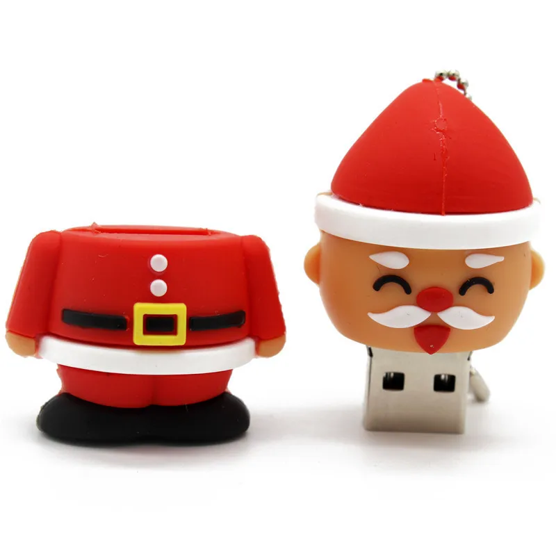 Санта Клаус usb2.0 Рождественская елка usb флэш-накопитель 4 ГБ 8 16 32 Рождественский