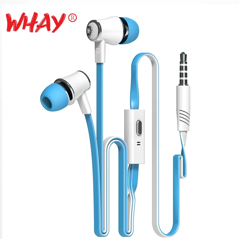 Whay Наушники Hi Fi в ухо цветные наушники с микрофоном гарнитура для iPhone Android