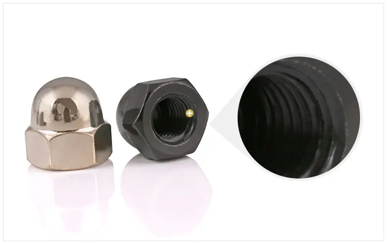 M3/4/5-M12 GB923 черный Кепки гайка, Кепки гайка, декоративная гайка, шариковый винт Кепки