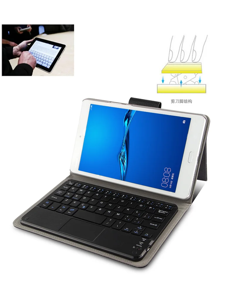 Чехол для huawei MediaPad M5 8,4 чехол SHT-W09 SHT-AL09 планшет Магнитный съемный ABS Bluetooth чехол-клавиатура+ подарок
