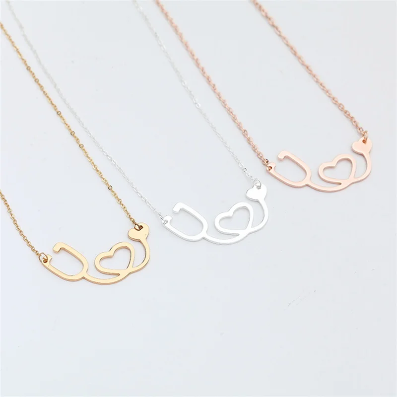 Женское Ожерелье цепочка из нержавеющей стали с серебряным покрытием|pendant