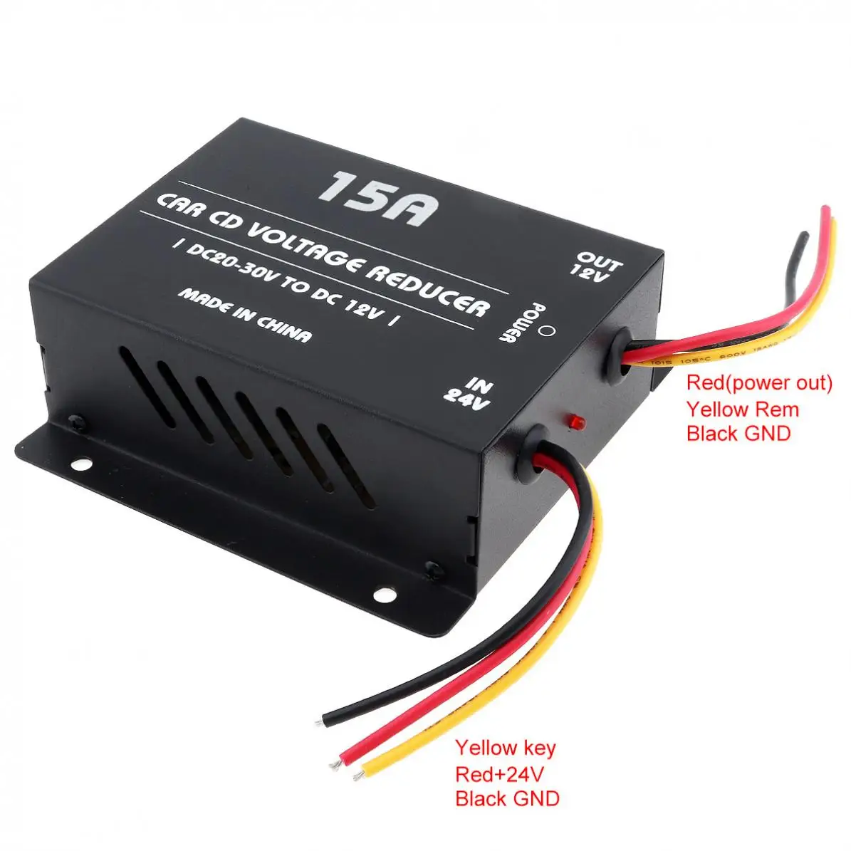 180W 15A DC 24V до 12V автомобильный преобразователь мощности Электрический Инвертор