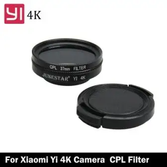 CPL Xiaoyi 37 мм CPL+ УФ-фильтр для объектива Xiaomi YI 4K Yi 2 Yi Lite Защитная крышка для объектива переходное кольцо аксессуары для спортивной экшн-камеры - Цвет: CPL