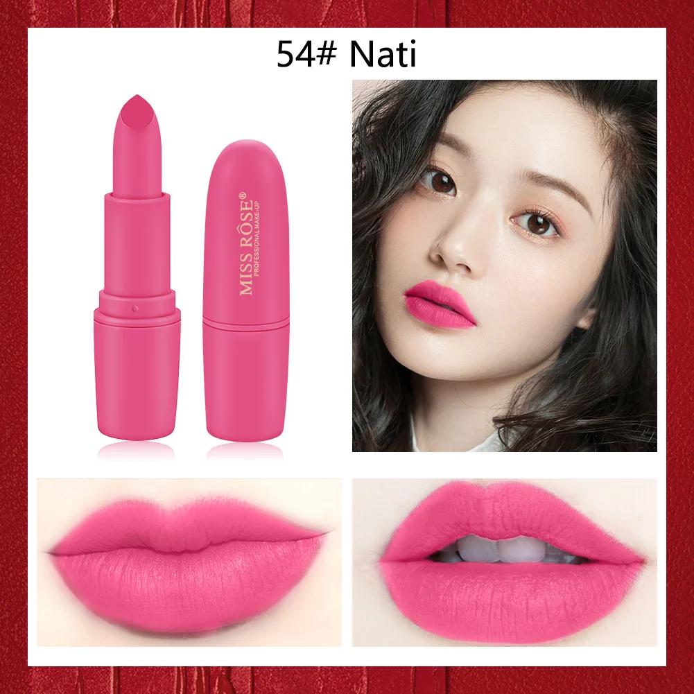 32 Mimosa# MISS ROSE Brick Red губная помада в виде пули матовая помада легко носить стойкая красная Фирменная помада, Макияж сексуальная помада для губ