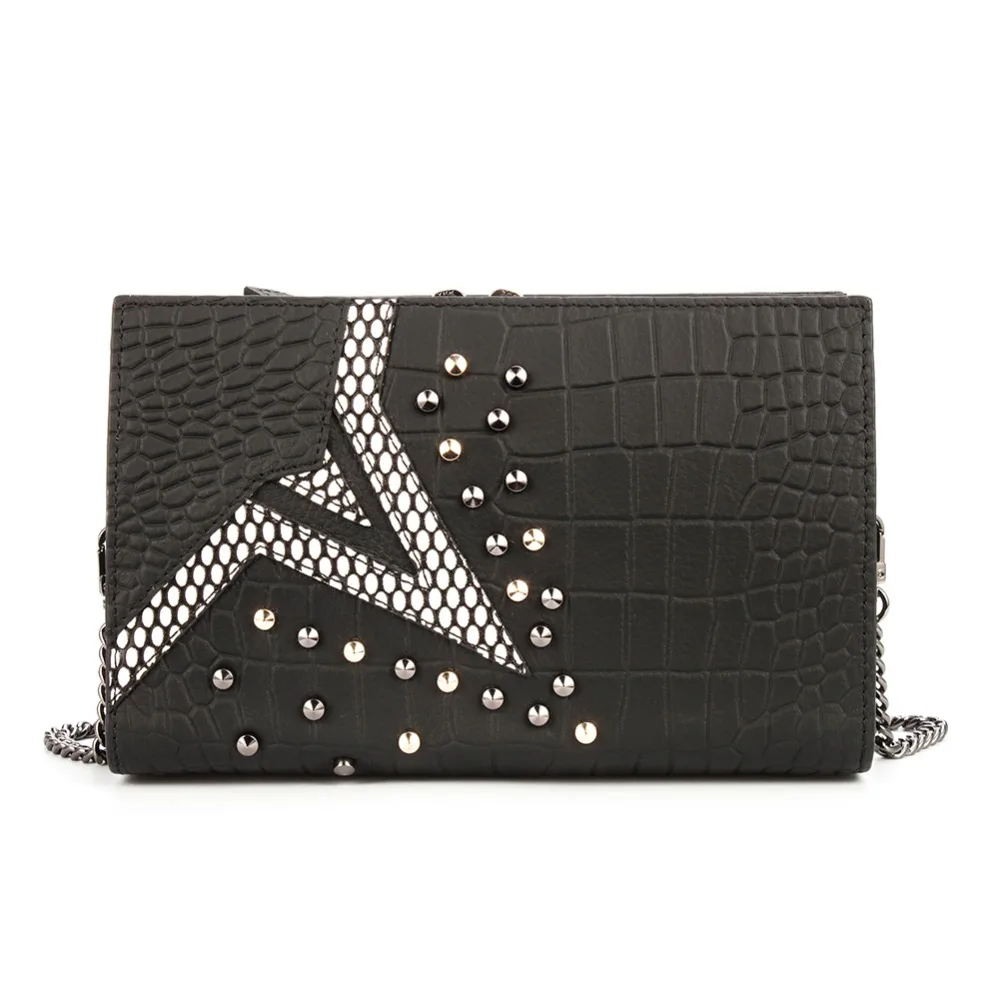 Brand Women's Alligator Pattern Genuine Leather flap Shoulder Crossbodybag | Багаж и сумки